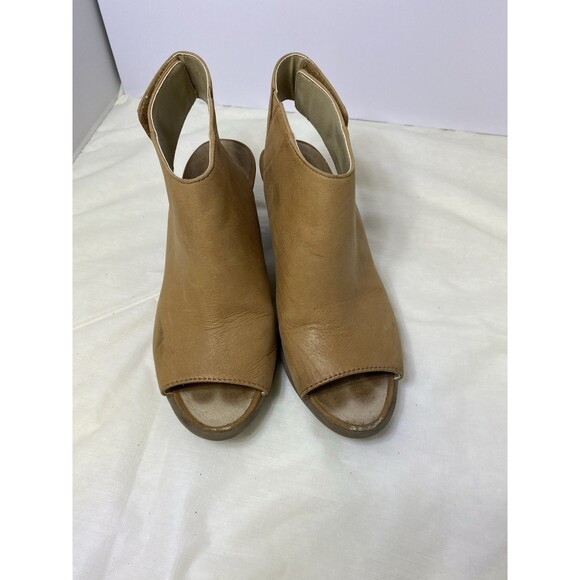 JOSEF SEIBEL Bonnie Leather Peep-Toe Bootie Sandal (36) 5 M Brown Block Boho - Picture 11 of 12